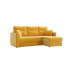 Угловой диван-кровать Квест, еврокнижка, 142х194 см, Желтый, рогожка