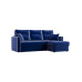 Угловой диван-кровать Квест, еврокнижка, 142х194 см, Синий, рогожка