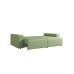 Прямой диван-кровать Арти, еврокнижка, 167х200 см, Зеленый, велюр
