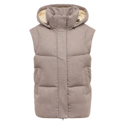 Пуховый жилет Бежевый