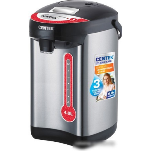 Термопот CENTEK CT-0081 черный нержавека 4л