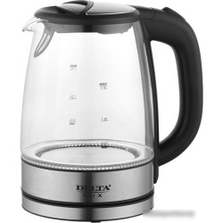 Чайник DELTA LUX DL-1204В черный стекло