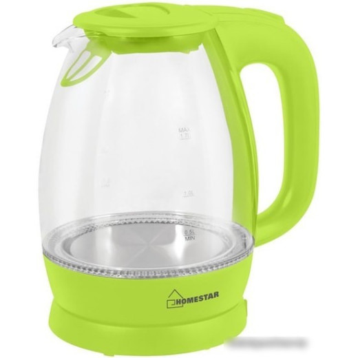 Чайник HOMESTAR HS-1012 стекло зеленый