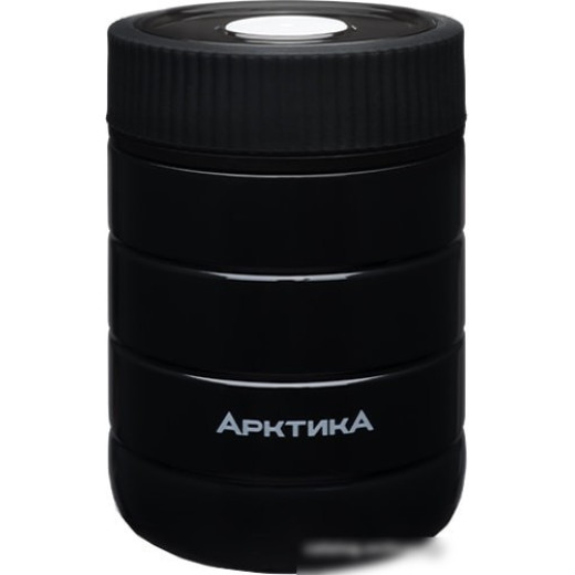Термос для еды Арктика 307-480 0.48л. черный картонная коробка (307-480/BLA)