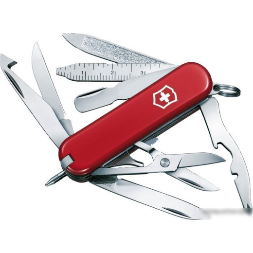 Нож перочинный VICTORINOX MiniChamp 0.6385, сталь/пластик, красный