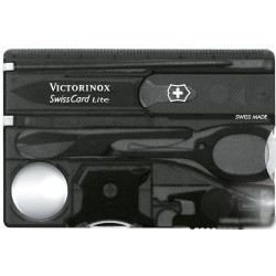 Швейцарская карта VICTORINOX SwissCard Lite, пластик, черный