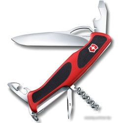 Нож перочинный VICTORINOX RangerGrip 61 0.9553.MC, пластик/сталь, красный/черный