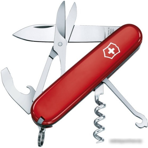 Нож перочинный Victorinox Compact (1.3405) 91мм 15функций красный карт.коробка