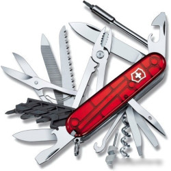 Нож перочинный Victorinox CyberTool L (1.7775.T) 91мм 39функций красный полупрозначный карт.коробка