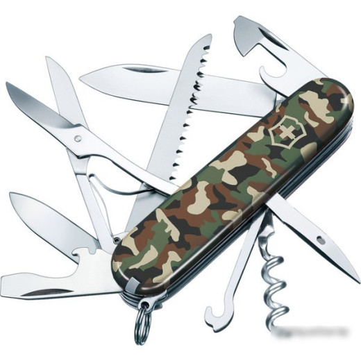Нож перочинный Victorinox Huntsman (1.3713.94) 91мм 15функций камуфляж карт.коробка