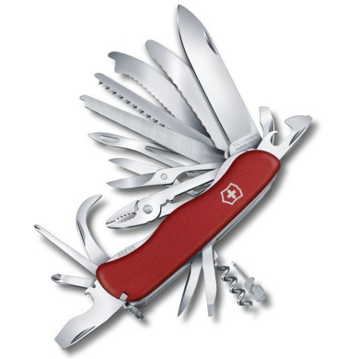 Нож перочинный Victorinox WORK CHAMP XL (0.8564.XL) 111мм 31функций красный
