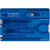 Швейцарская карта Victorinox SwissCard Classic (0.7122.T2) синий полупрозрачный коробка подарочная