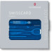 Швейцарская карта Victorinox SwissCard Classic (0.7122.T2) синий полупрозрачный коробка подарочная