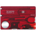 Швейцарская карта Victorinox SwissCard Lite (0.7300.T) красный полупрозначный коробка подарочная