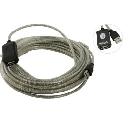 Удлинитель USB 2.0 A-->A 10м VCOM <VUS7049-10M>