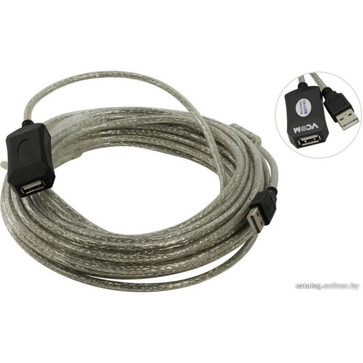 Удлинитель USB 2.0 A-->A 5м VCOM <VUS7049-5M>
