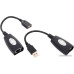 Удлинитель USB 2.0 A-->LAN VCOM по витой паре до 45м <CU824>