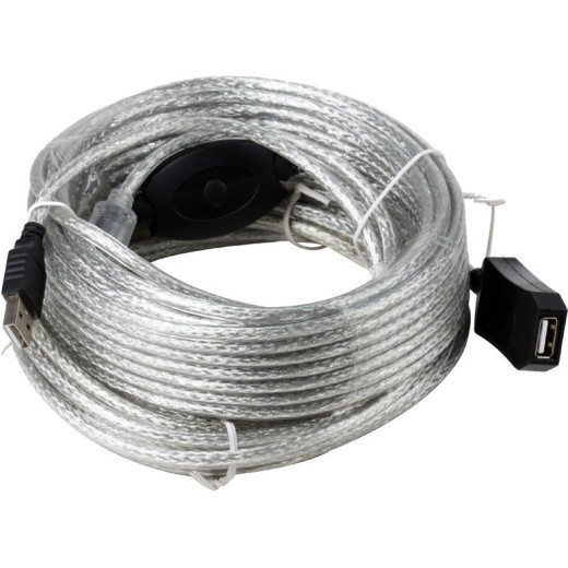 Удлинитель USB 2.0 A-->A 15м AOpen <ACU823-15M>