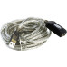 Удлинитель USB 2.0 A-->A 5м активный (с усилителем) AOpen <ACU823-5M>