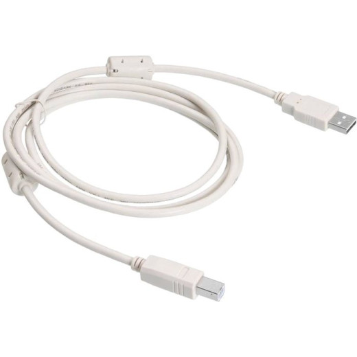 Кабель USB2.0 Buro USB2.0-AM/BM-1.8M-MG A(m)/B(m) (1.8м) феррит.кольца
