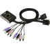 KVM-переключатель ATEN (CS682-AT) KVM+Audio, 1 user USB+DVI-D => 2 cpu USB+DVI-D, со встр.шнурами US