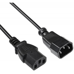 Кабель-удлинитель питания Buro IEC320-C13/IEC320-C14 1.8м
