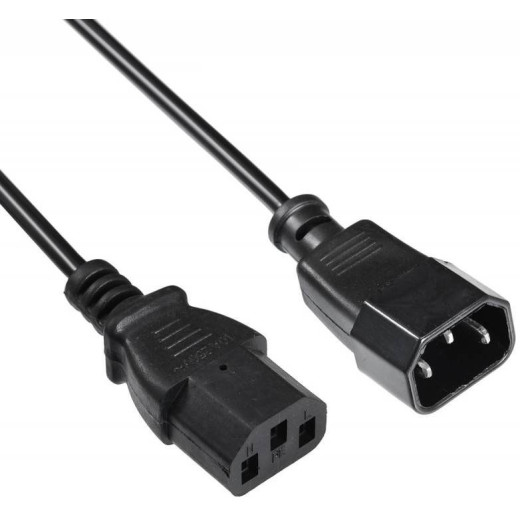 Кабель-удлинитель питания Buro IEC320-C13/IEC320-C14 1.8м