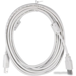 Кабель Buro USB2.0-AM/BM-5M-MG USB A(m) USB B(m) 5м феррит.кольца