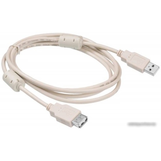 Кабель Buro USB2.0-AM-AF-1.8M-MG USB A(m) USB A(f) 1.8м феррит.кольца серый