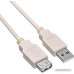 Кабель Buro USB2.0-AM-AF-1.8M-MG USB A(m) USB A(f) 1.8м феррит.кольца серый