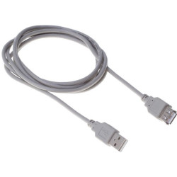 Кабель Buro BHP RET USB_AF18 USB A(m) USB A(f) 1.8м серый блистер