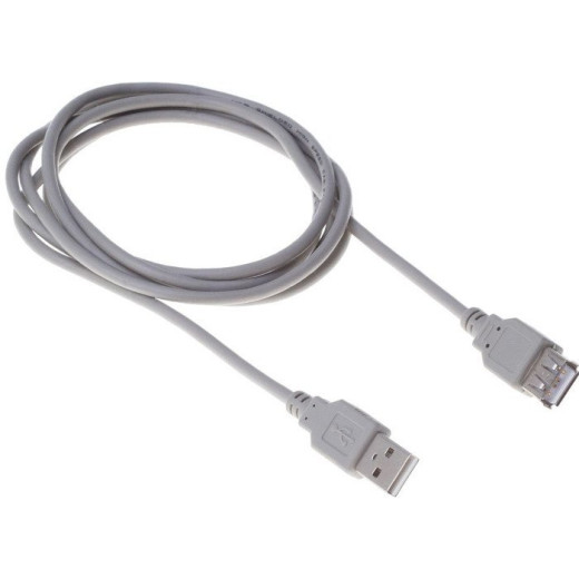 Кабель Buro BHP RET USB_AF18 USB A(m) USB A(f) 1.8м серый блистер
