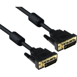 Кабель DVI dual link (25M-25M) 1.8м Exegate, позолоченные контакты