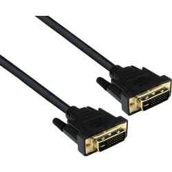 Кабель DVI dual link (25M-25M) 3м Exegate, позолоченные контакты