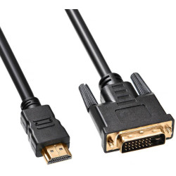 Кабель Buro HDMI-19M-DVI-D-3m 24M/19M 3м позолоченные контакты ферритовые кольца