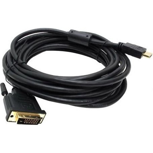 Кабель Buro HDMI-19M-DVI-D-10m 24M/19M 10м позол/ферритовые кольца