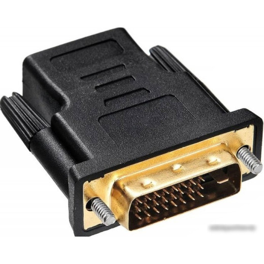 Адаптер Buro HDMI-19FDVID-M_ADPT HDMI-19M(F)/DVI-D(M) с позол. конт.