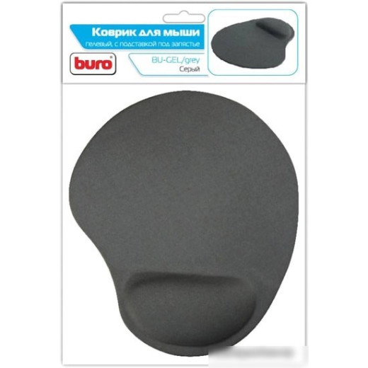 Коврик для мыши Buro BU-GEL серый