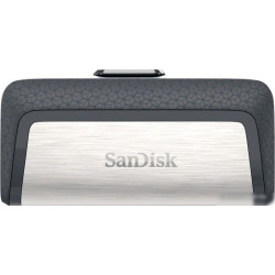 Флеш Диск Sandisk 128Gb Ultra Dual SDDDC2-128G-G46 USB3.0 серый/узор