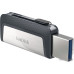 Флеш Диск Sandisk 128Gb Ultra Dual SDDDC2-128G-G46 USB3.0 серый/узор