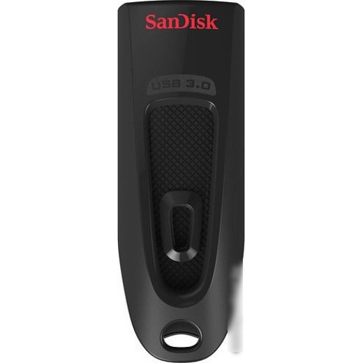 Память SanDisk Ultra 128GB, USB 3.0 Flash Drive, черный