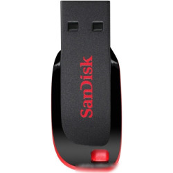 Память SanDisk Cruzer Blade  32GB, USB 2.0 Flash Drive, красный, черный