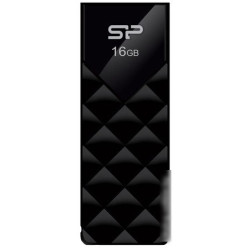 Флеш Диск Silicon Power 16Gb Ultima U03 SP016GBUF2U03V1K USB2.0 черный