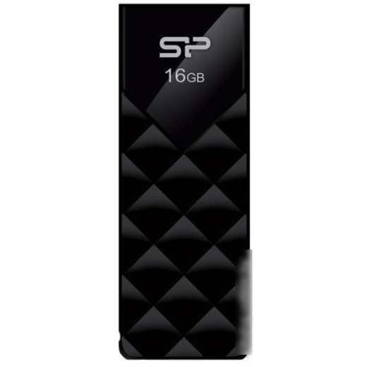 Флеш Диск Silicon Power 16Gb Ultima U03 SP016GBUF2U03V1K USB2.0 черный