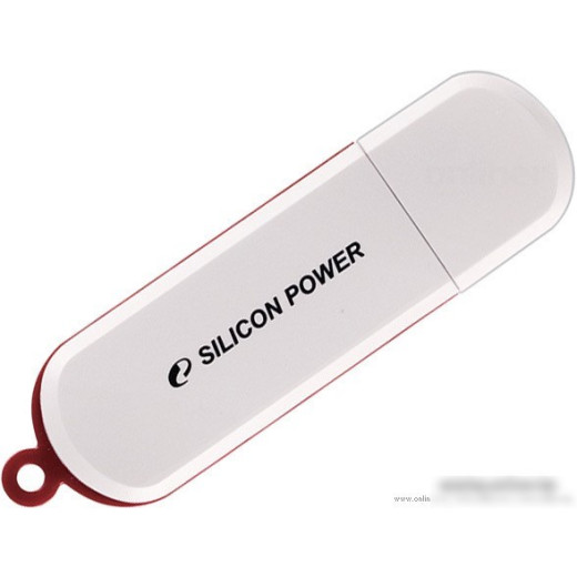 Память SiliconPower Luxmini 320 32GB, USB2.0 Flash Drive, белый