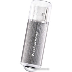 Память SiliconPower  Ultima II  32GB, USB2.0 Flash Drive, Silver хром (металл.корпус)