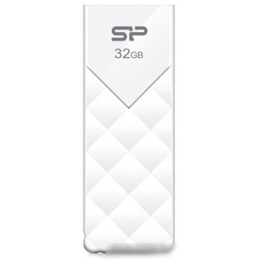 Флеш Диск Silicon Power 32Gb Ultima U03 SP032GBUF2U03V1W USB2.0 белый
