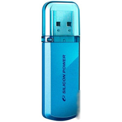 Флеш Диск Silicon Power 64Gb Helios 101 SP064GBUF2101V1B USB2.0 синий