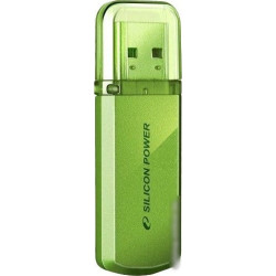 Флеш Диск Silicon Power 8Gb Helios 101 SP008GBUF2101V1N USB2.0 зеленый