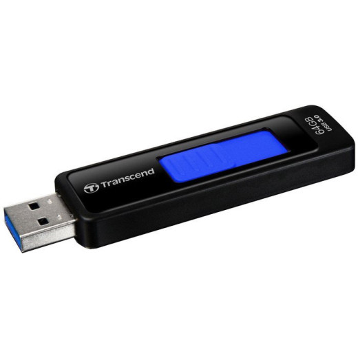 Флеш Диск Transcend 64Gb Jetflash 760 TS64GJF760 USB3.0 черный/синий